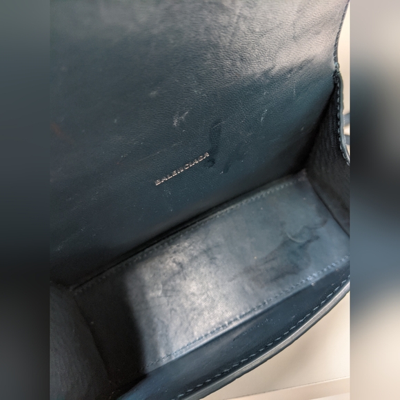 Balenciaga Hourglass Mini Handbag Crocodile Embossed Bag "LIVE SHOW TODAY" - Picture 9 of 15